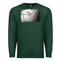 Sports Green Volleyball Brushstroke Premium Sweatshirt - RanaPortraitStore