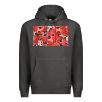 Charcoal Heather watermelon strawberry cowhide cup Premium Hoodie - BarkalooDesign