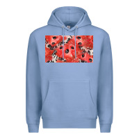 Colony Blue watermelon strawberry cowhide cup Premium Hoodie - BarkalooDesign