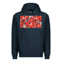 Navy watermelon strawberry cowhide cup Premium Hoodie - BarkalooDesign