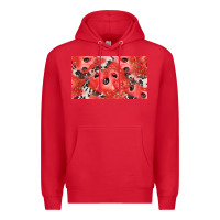 Red watermelon strawberry cowhide cup Premium Hoodie - BarkalooDesign