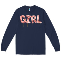 Navy Girl balloon Long Sleeve Tee - Artiststas