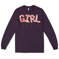 Plum Girl balloon Long Sleeve Tee - Artiststas