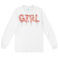 White Girl balloon Long Sleeve Tee - Artiststas