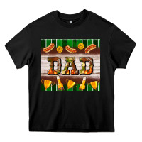 Black Football Dad Tumbler Heavy Core Tee - BundleAndBundleShop