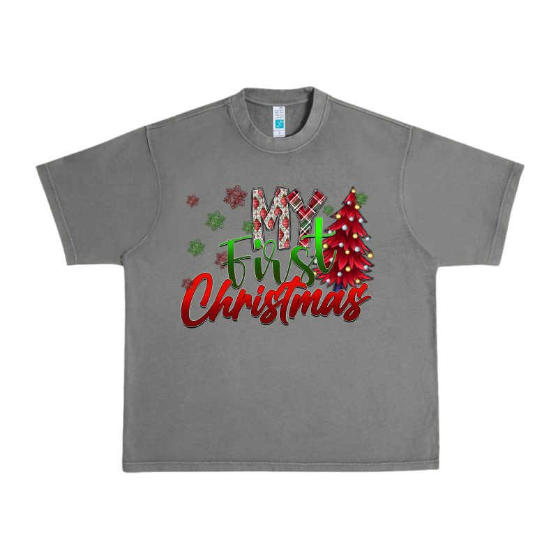 My First Christmas Urban Heavy Tee by SublimationCraftShop | Teevron
