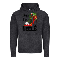 Vintage Black deck the heels Christmas Vintage Hoodie - BarkalooDesign