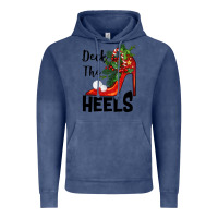 Vintage Denim deck the heels Christmas Vintage Hoodie - BarkalooDesign