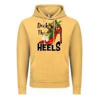 Vintage Mustard deck the heels Christmas Vintage Hoodie - BarkalooDesign