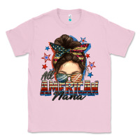 Bubblegum Pink All American nana messy bun Classic Tee - FaDigitalArtStudio