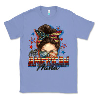 All American Nana Messy Bun Classic Tee | Teevron