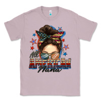 Lilac All American nana messy bun Classic Tee - FaDigitalArtStudio