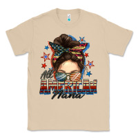 Mushroom All American nana messy bun Classic Tee - FaDigitalArtStudio
