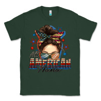 Sports Green All American nana messy bun Classic Tee - FaDigitalArtStudio