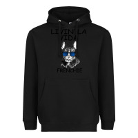 Black Livin' la vida Frenchie Heavyweight Hoodie - Bettercallsaul