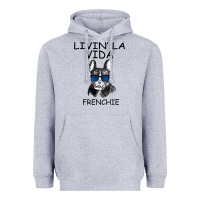 Heather Grey Livin' la vida Frenchie Heavyweight Hoodie - Bettercallsaul