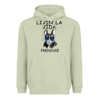 Livin' La Vida Frenchie Heavyweight Hoodie | Teevron