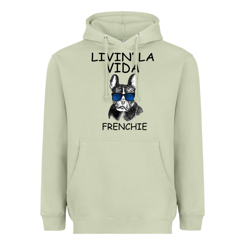 Livin' La Vida Frenchie Heavyweight Hoodie by Bettercallsaul | Teevron