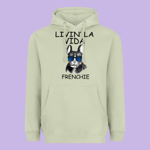 Livin' La Vida Frenchie Heavyweight Hoodie Designed By Bettercallsaul