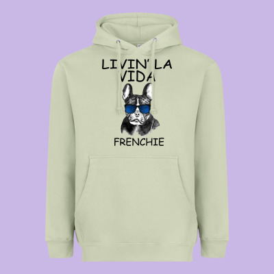 Livin' La Vida Frenchie Heavyweight Hoodie Designed By Bettercallsaul