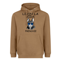 Toasted Coconut Livin' la vida Frenchie Heavyweight Hoodie - Bettercallsaul