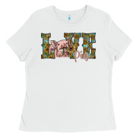 White love pig Ladies Tee - SublimationCraftShop