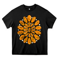 Black orange gemstone Heavy Core Tee - RanaPortraitStore