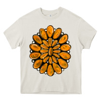 Cream orange gemstone Heavy Core Tee - RanaPortraitStore