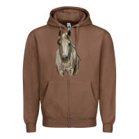 Chestnut horse Zipper Hoodie - RanaPortraitStore