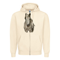 Sandshell horse Zipper Hoodie - RanaPortraitStore