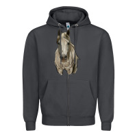 Smoke horse Zipper Hoodie - RanaPortraitStore