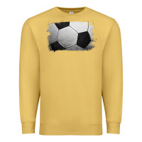 Antique Gold Soccer Ball Brushstroke Premium Sweatshirt - RanaPortraitStore
