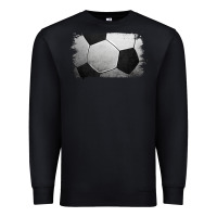 Black Soccer Ball Brushstroke Premium Sweatshirt - RanaPortraitStore