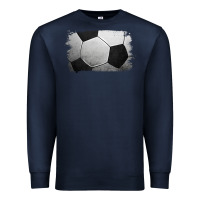 Navy Soccer Ball Brushstroke Premium Sweatshirt - RanaPortraitStore