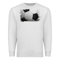 Oatmeal Heather Soccer Ball Brushstroke Premium Sweatshirt - RanaPortraitStore