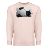 Pale Pink Soccer Ball Brushstroke Premium Sweatshirt - RanaPortraitStore