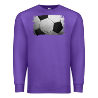 Purple Soccer Ball Brushstroke Premium Sweatshirt - RanaPortraitStore