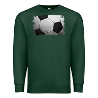 Sports Green Soccer Ball Brushstroke Premium Sweatshirt - RanaPortraitStore