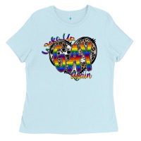 Baby Blue woke up gay again Ladies Tee - SublimationCraftShop
