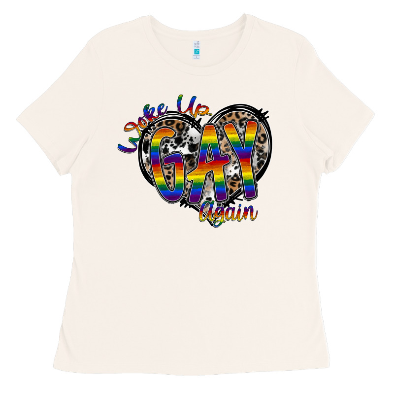 Woke Up Gay Again Ladies Tee by SublimationCraftShop | Teevron
