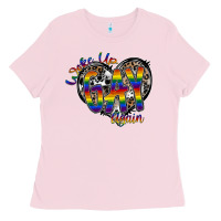 Bubblegum Pink woke up gay again Ladies Tee - SublimationCraftShop