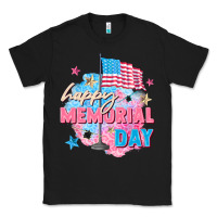 Black Happy Memorial Day Classic Tee - FaDigitalArtStudio