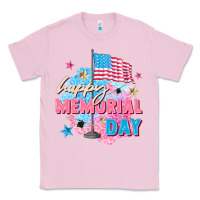 Bubblegum Pink Happy Memorial Day Classic Tee - FaDigitalArtStudio