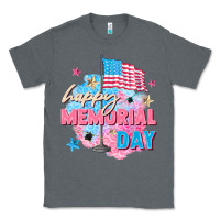 Charcoal Heather Happy Memorial Day Classic Tee - FaDigitalArtStudio
