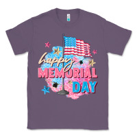 Lavender Happy Memorial Day Classic Tee - FaDigitalArtStudio