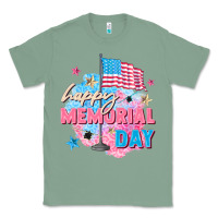 Sage Happy Memorial Day Classic Tee - FaDigitalArtStudio