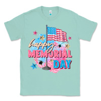Seafoam Happy Memorial Day Classic Tee - FaDigitalArtStudio