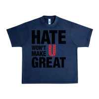 Navy hate won't make us great black Urban Heavy Tee - artisFamous