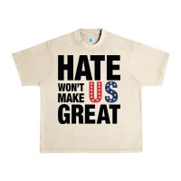 Hate Won't Make Us Great Black Urban Heavy Tee | Teevron