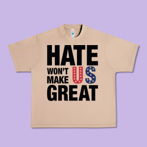 Hate Won't Make Us Great Black Urban Heavy Tee Designed By Artisfamous